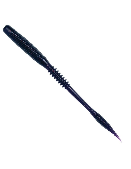 Naluca Offset Vierme Shiver Tail Worm Black Grape 11.5cm