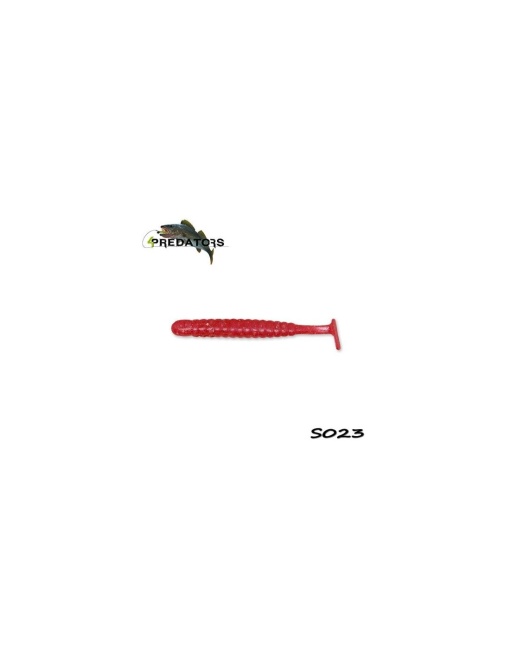Shad 4Predators Worm Shad Red Candy 8cm (6buc)
