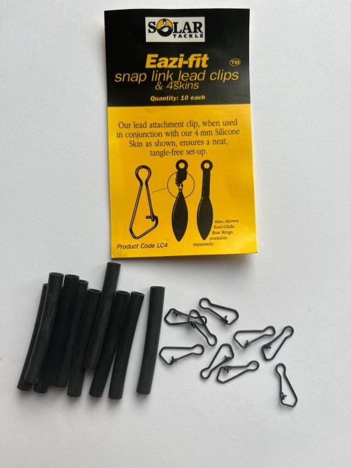 Solar Snap Link Lead Clips Tub Silicon 4mm + 5 Agrafe