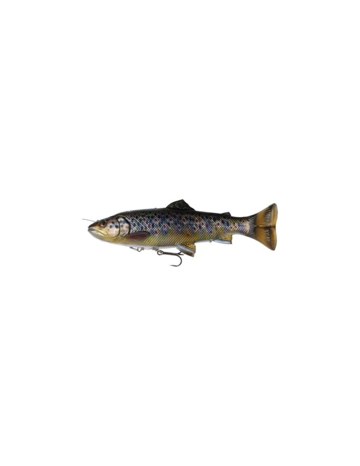 Shad Savage Gear 4D Line Thru Pulsetail Trout Brown Trout 16cm 51g