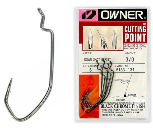 Carlige Offset Drop Shot Owner 5133 Series