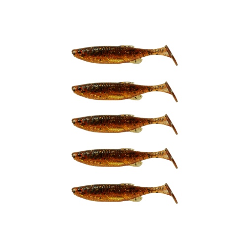 Shad Savage Gear Fat Minnow T-Tail Motoroil UV 13cm 5buc