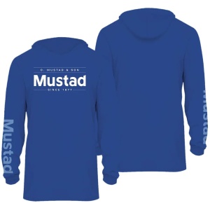 Bluza UV Mustad Cu Gluga Technical Hoodie Blue
