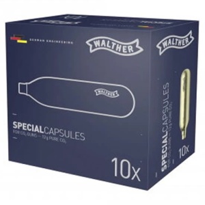 Capsule CO2 Gaz Airsoft Walther Cu Ulei Lubrifiere 12g 5buc