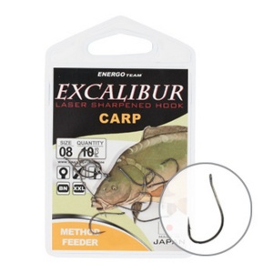 Carlige Method Feeder Excalibur Carp NS 10buc