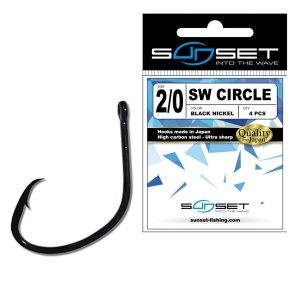 Carlige Somn Sunset Sunhooks SW Circle Hooks BN