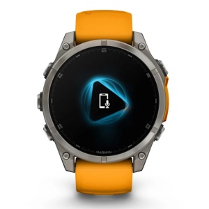 Ceas Garmin Fenix 8 AMOLED Sapphire Spark Orange 47mm