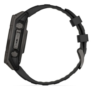 Ceas Garmin Fenix 8 Solar Sapphire Carbon Grey Titanium Black 47mm