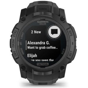 Ceas Garmin Instinct 3 Sonar 50mm Tactical Edition Black - echipament pentru pescuit - Fisela