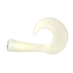 Coada Rezerva Vobler Stiuca Wolf Tail JR White Glow 2buc