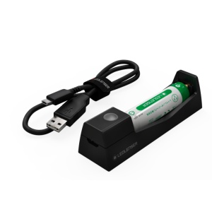 Set Incarcator si Acumulator Led Lenser pentru MH3 MH4 MH5