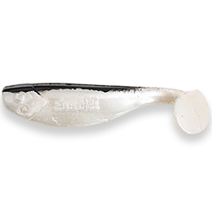 Shad Manns Alb Spate Negru Glitter Auriu PBBGG 10cm 3buc