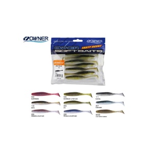 Shad Owner Juster JRS-105 Light Green Pumpkin 10.5cm 7buc