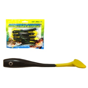 Shad Salau Reaction Strike 11.5cm Black Yellow 10buc