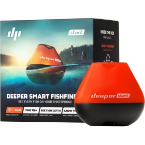 Sonar Pescuit Deeper Start Fishfinder Negru Portocaliu - Fisela