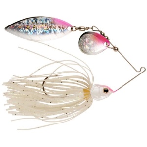 Spinnerbait Stiuca Strike Pro Jr Pearl White Pink 19.6g