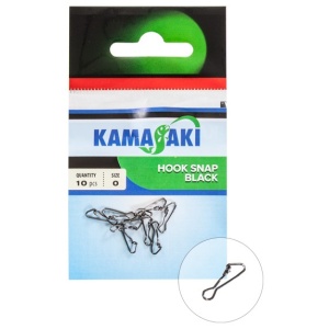 Agrafe Schimbare Rapida Kamasaki Hook Snap Black 10 buc