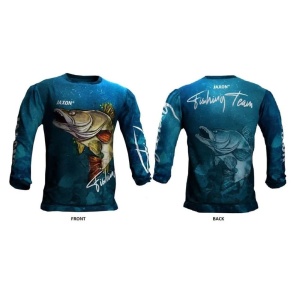 Bluza Maneca Lunga Salau Jaxon Blue Cadou Pescar