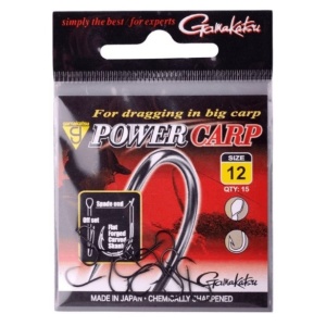 Carlig Gamakatsu Carlige PowerCarp Black 15buc pentru pescuit - Fisela