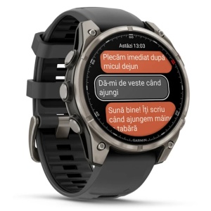 Ceas Garmin Fenix 8 Pro Amoled Sapphire Titan Grey Graphite Black 51mm - Img 3