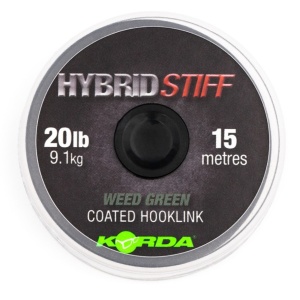 Fir Korda Hybrid Stiff Coated Braid Weed Green 15m 20lb