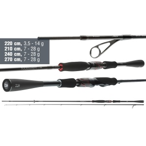 Lanseta Daiwa Lanseta Tournament AGS Jigger Spin 2.40m 7-28g pentru pescuit - Fisela