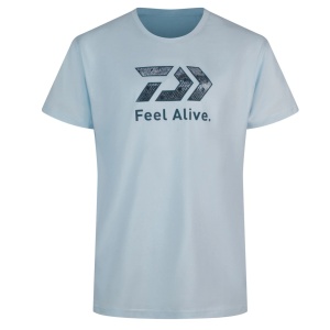 Tricou Pescuit Daiwa D-Vec T-Shirt Trout Light Blue