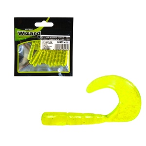 Twister Wizard Harpex Twist Larva Clear Green 5cm 10buc