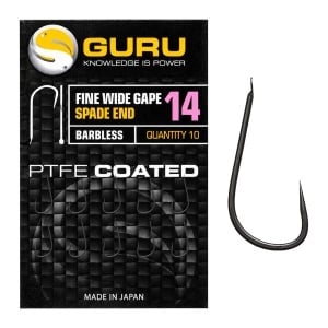 Carlige Guru Fine Wide Gape Barbless 10buc
