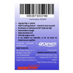 Carlig Owner Carlige Jig 15304 Deep Throat Wide Gape 5buc pentru pescuit - Fisela