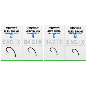 Carlig Carlige Korda Basix Kurv Shank Barbed 10buc pentru pescuit - Fisela
