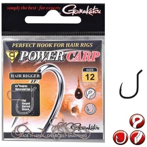 Carlige Method Feeder Gamakatsu Power Carp Hair Rigger 10buc