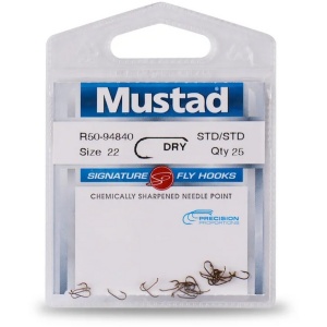 Carlig Mustad Carlige Musca Uscata Dry Fly 94840 25buc pentru pescuit - Fisela