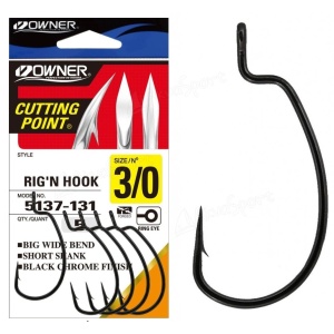 Carlige Offset Owner Rig'n Hook 5137
