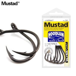 Carlig Mustad Carlige Somn Hoodlum 10827 Ultra Point 5buc pentru pescuit - Fisela