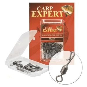 Carp Expert Quick Change Swivel Nr. 8 10buc 45kg
