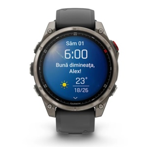 Ceas Garmin Fenix 8 Pro Amoled Sapphire Titan Grey Graphite Black 51mm - Img 10