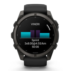 Ceas Garmin Fenix 9 Pro Amoled Titanium Carbon Gray 51mm - Img 9