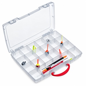 Cutie Pescuit Plastic Box 193 Transparent 21 Compartimente - Img 2