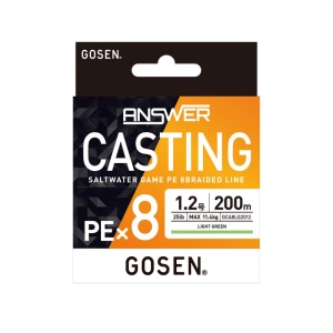Fir textil Fir Textil Gosen Answer Casting PE X8 Light Green 150m pentru pescuit - Fisela