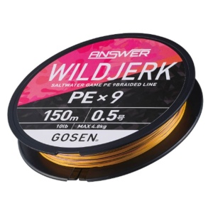 Fir Textil Gosen Wild Jerk PE X9 Yellow Marking 150m