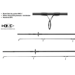 Lanseta Daiwa Black Widow XT Carp 3.90m 3.5lbs 2Seg