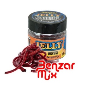 Rame artificiale Benzar Mix Jelly Bait Fishmeal Worm 15buc