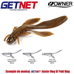 Salamandra Owner Getnet Juster Hog PB 5.8cm 9buc - echipament pentru pescuit - Fisela