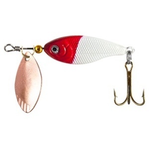 SpinnerTail Wizard Chub Spinner Alb-Rosu 4cm 8g