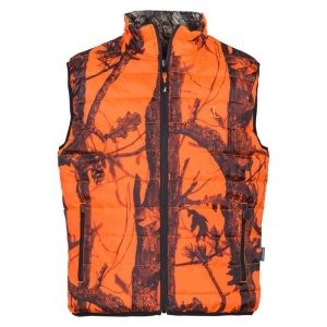 Vesta Vanatoare Percussion Warm Reversibila Camou Orange - echipament pentru vanatoare - Fisela