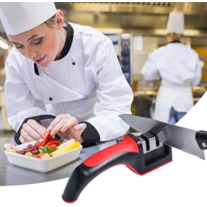 Aparat Ascutit Cutite Rosu Doua Duritati - echipament pentru pescuit - Fisela