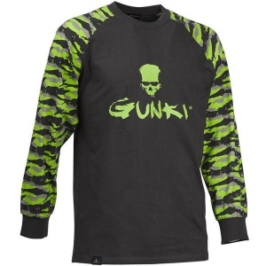 Bluza Pescuit Gunki Camo Long Sleeve Camo Black