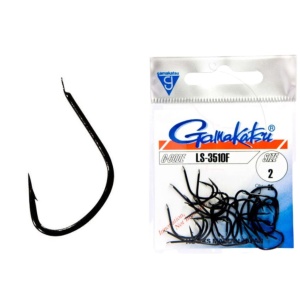 Carlig Gamakatsu Carlige Crap cu Paleta 3510 Black 25buc pentru pescuit - Fisela