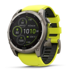 Ceas Garmin Fenix 8 Solar Sapphire Yellow Graphite 51mm EMEA